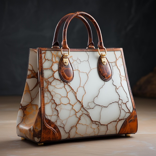 Stylish Marble Handbag Design