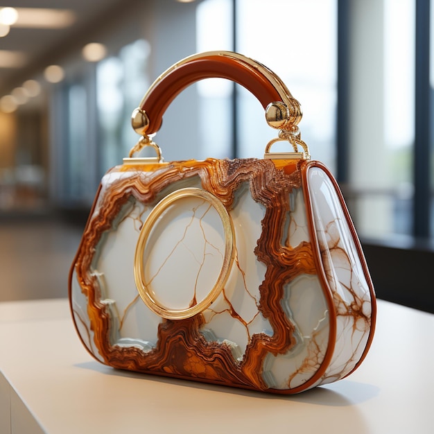 Stylish Marble Handbag Design