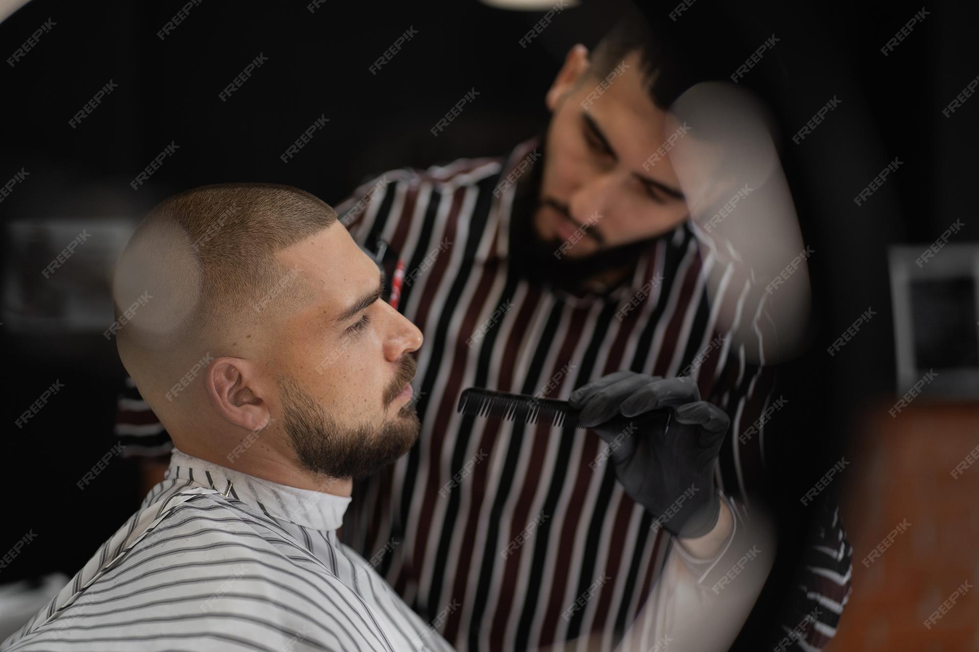 Premium Photo | Stylish mens beard trim at the barbershop short trendy hair brown hair Premium Photo | Stylish mens beard trim at the barbershop short trendy hair brown hair