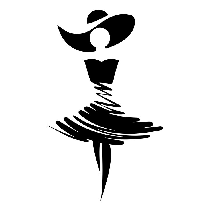 Stylish Minimalist Illustration of a Woman