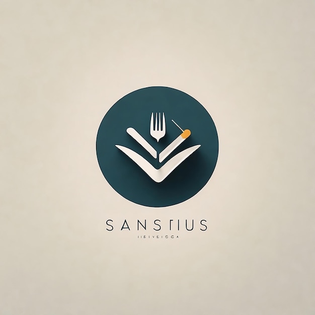 Photo a stylish minimalistic logo creating online menu websites