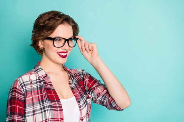 Stylish modern millennial woman wearing casual style outfit