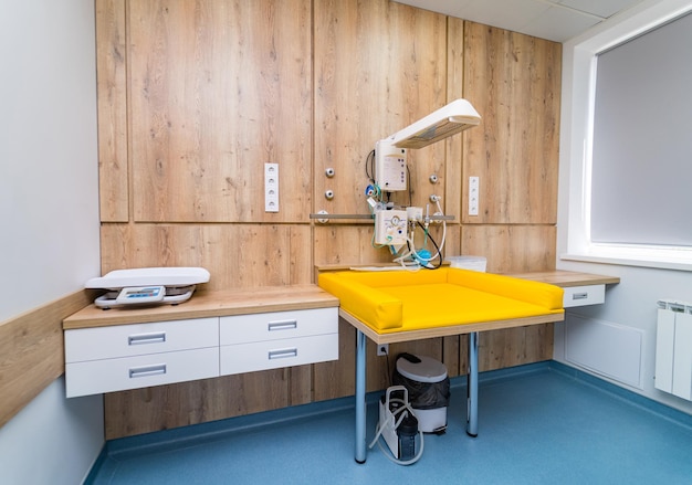 Stylish modern recovery room healthcare medical services\
concept