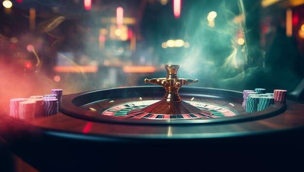Stylish photo of casino roulette