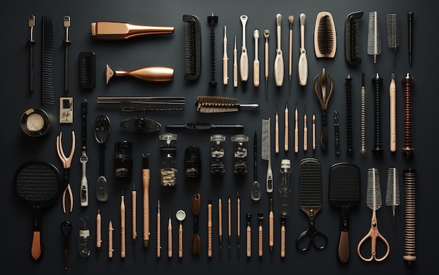 Stylish Precision A Collection of Hairdresser Tools