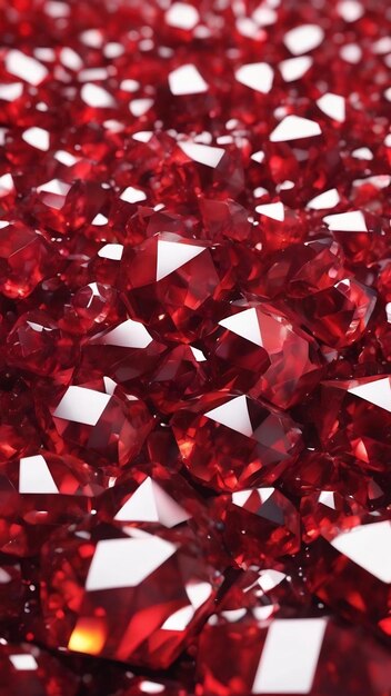 Stylish red crystal background 3d illustration 3d rendering