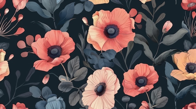 Stylish Seamless Floral Pattern