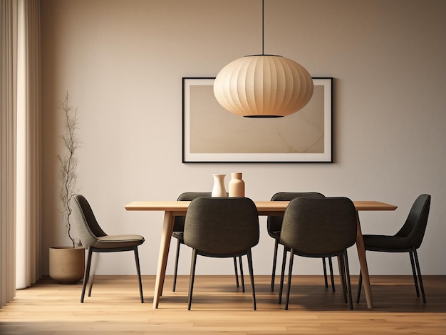 Stylish setting innovative design modern dining room AI Generation