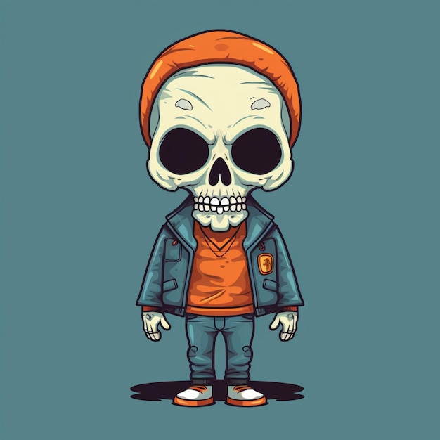 Photo stylish skull