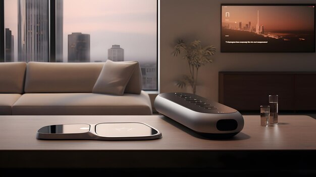 A stylish smart home hub and remote control