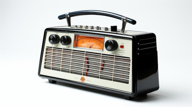 Stylish Solar Radios on white background