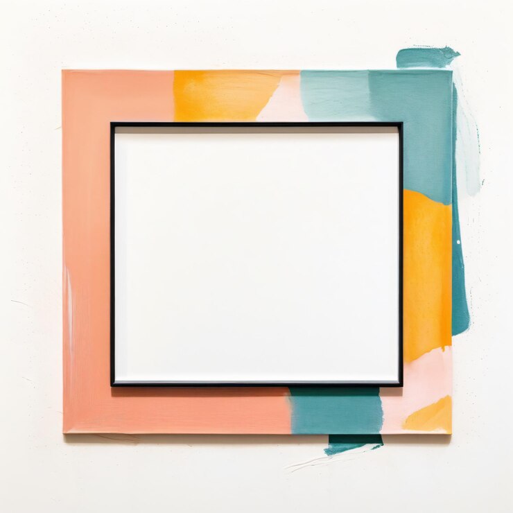 Photo stylish square frame illustration