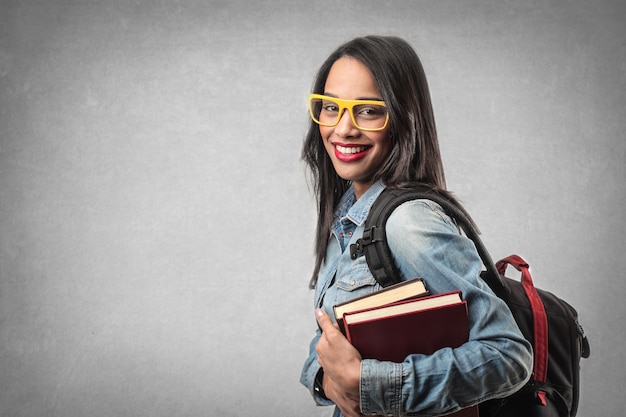 Stylish student girl 