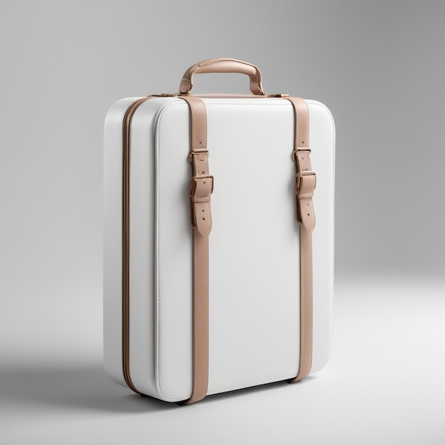 흰색 배경에 격리된 제품 사진을 위한 세련된 여행 가방 디자인