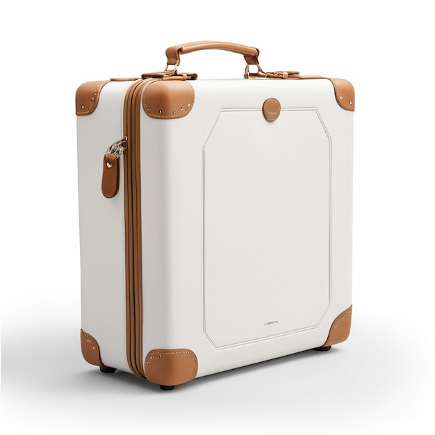 Stylish Suitcase Design for Travel Isolated Product Photography on White Background