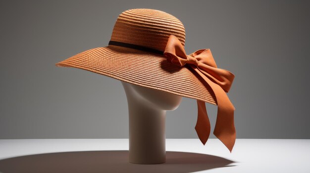 Stylish Sun Protection Ribbon Bow Hat