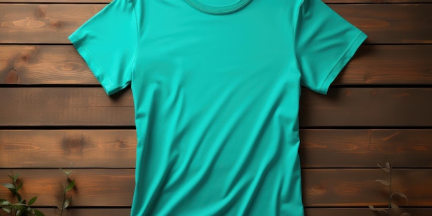 Photo stylish tshirt mockup on a plain background for design display