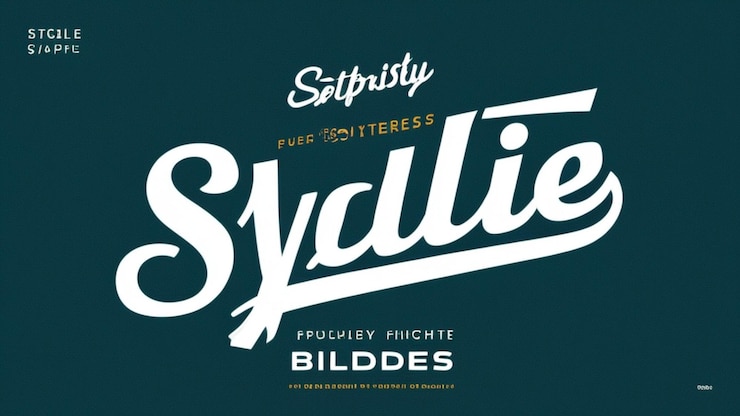 Photo stylish typography slides