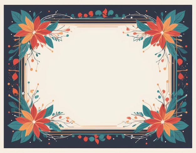 Photo stylish vector frame on a holiday background in expensive colors