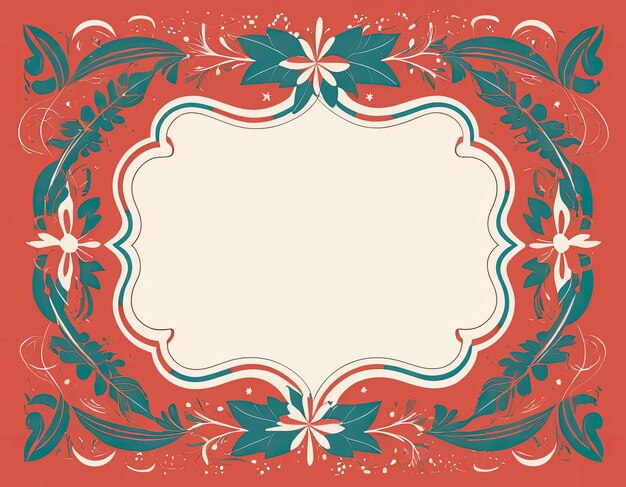 Photo stylish vector frame on a holiday background in expensive colors