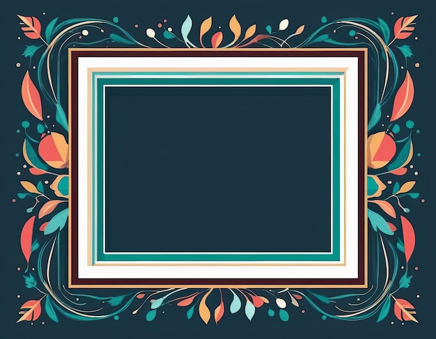 Stylish vector frame on a holiday background in expensive colors