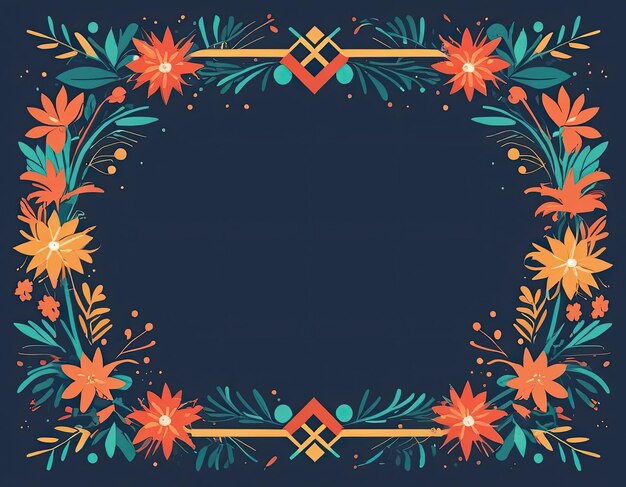 Photo stylish vector frame on a holiday background in expensive colors