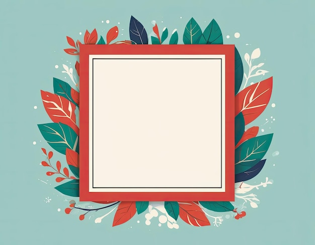 Photo stylish vector frame on a holiday background in expensive colors