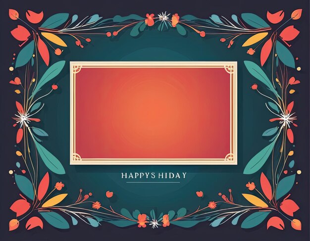 Stylish vector frame on a holiday background in expensive colors