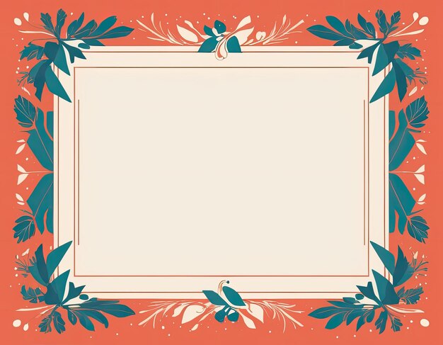 Photo stylish vector frame on a holiday background in expensive colors