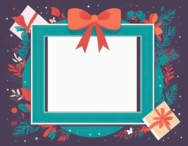 Photo stylish vector frame on a holiday background in expensive colors