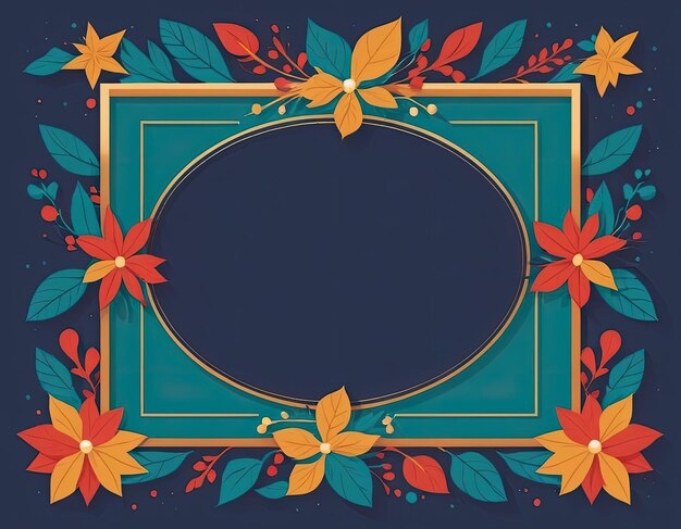 Stylish vector frame on a holiday background in expensive colors