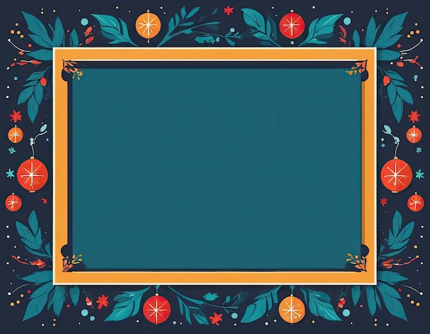 Photo stylish vector frame on a holiday background in expensive colors