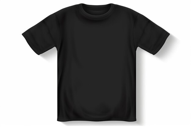 Stylish and Versatile Black Blank TShirt Template Front and Back Edition v0066101