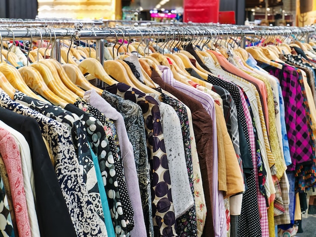 Stylish Women Shirts on Rack for Sale at Department Store