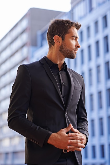 Stylishly confident Cropped shot of a handsome and confident young man