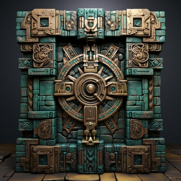 Stylized Aztec Door