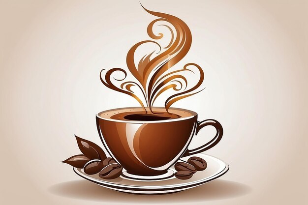 Stylized cup of coffee Vector