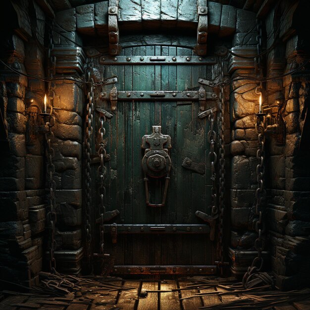 Stylized Dungeon Door