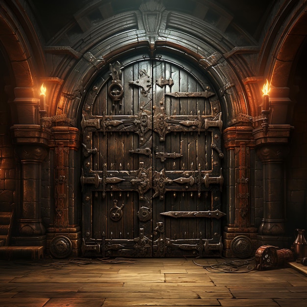 Stylized Dungeon Door