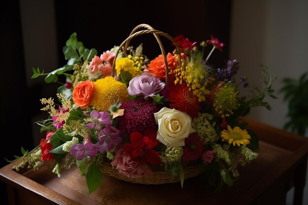 Stylized Flower Arrangement