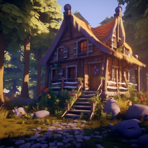 Stylized Forest House