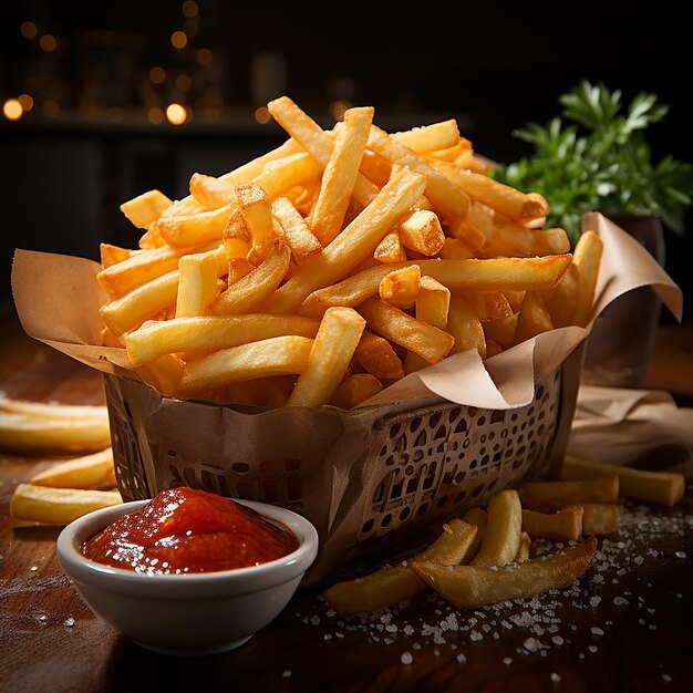 Stylized french fries