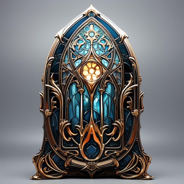 Photo stylized gothic window