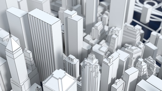 Stylized graphics city of New York