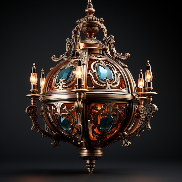 Stylized Medieval Chandelier