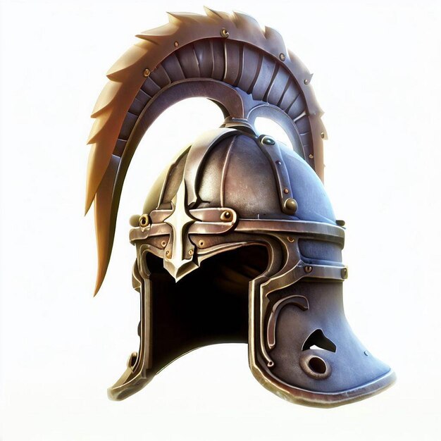 Photo stylized medieval helmet