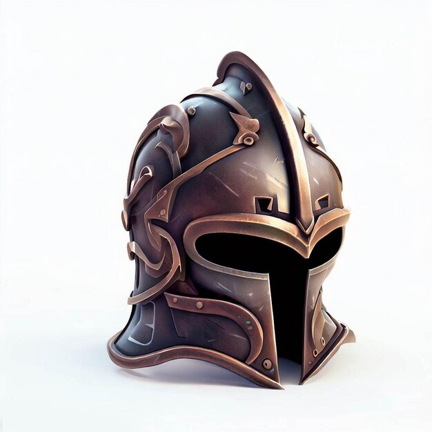 Photo stylized medieval helmet