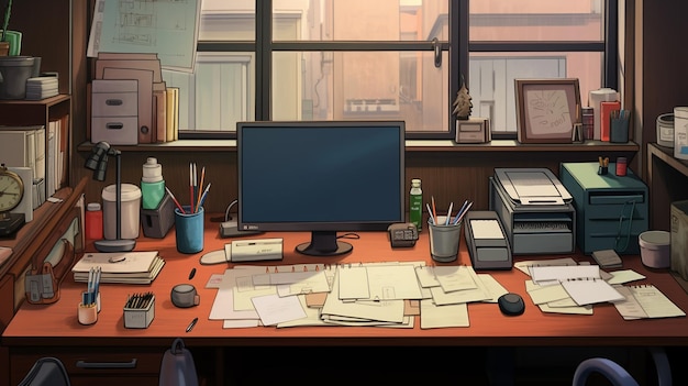 Stylized Office Desk Photos