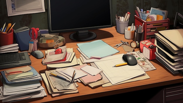 Stylized Office Desk Photos