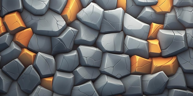 Stylized Stone Texture for Video Games and Movies AI Generative